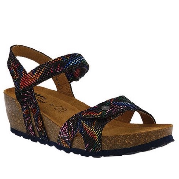 Spring Step Shoes - Like new Spring Step Charanga Wedge Sandals Multi color Leather